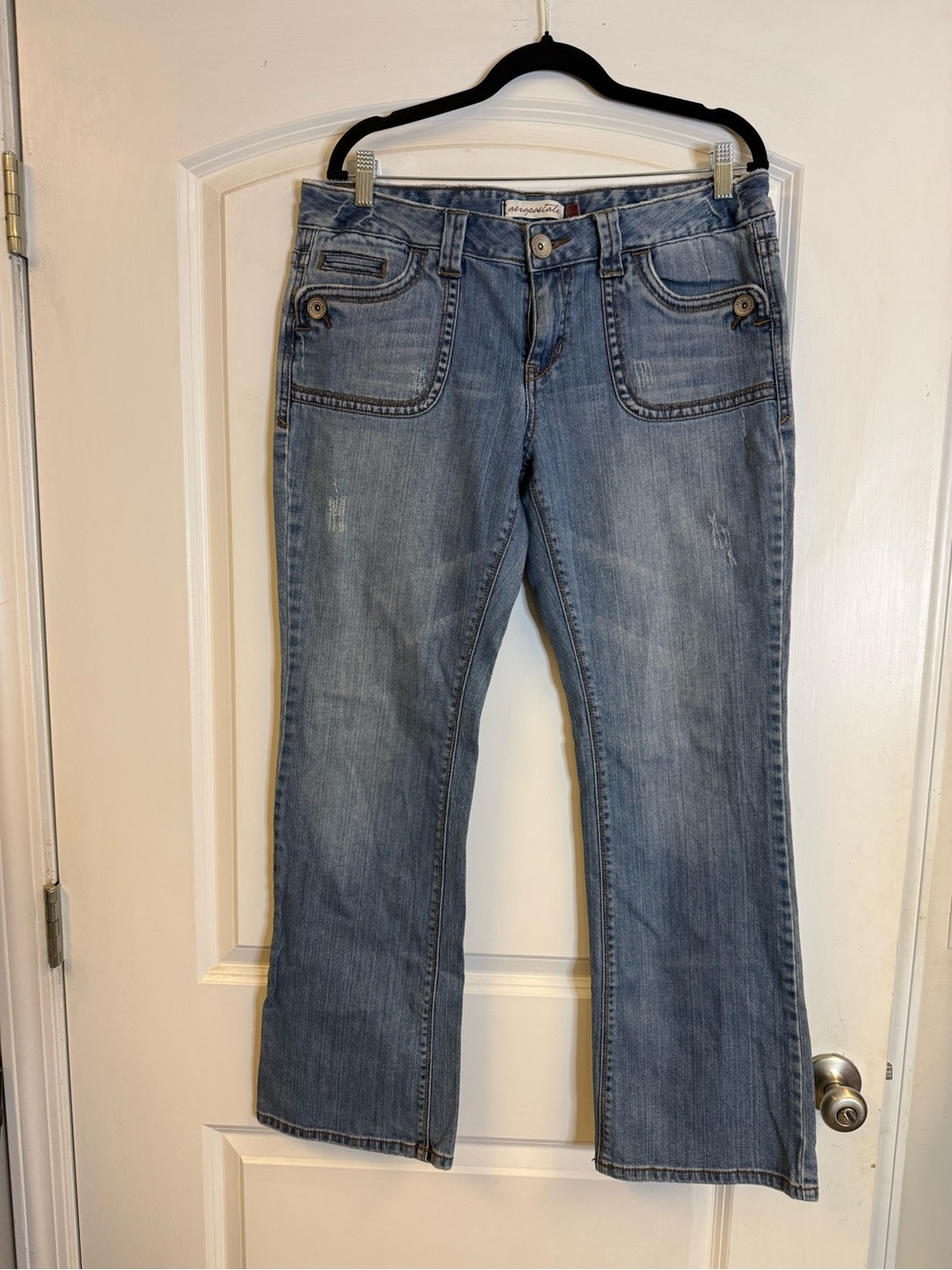 Aéropostale Women’s Flare Bootcut Jeans Size 13/14 Medium Wash 30L